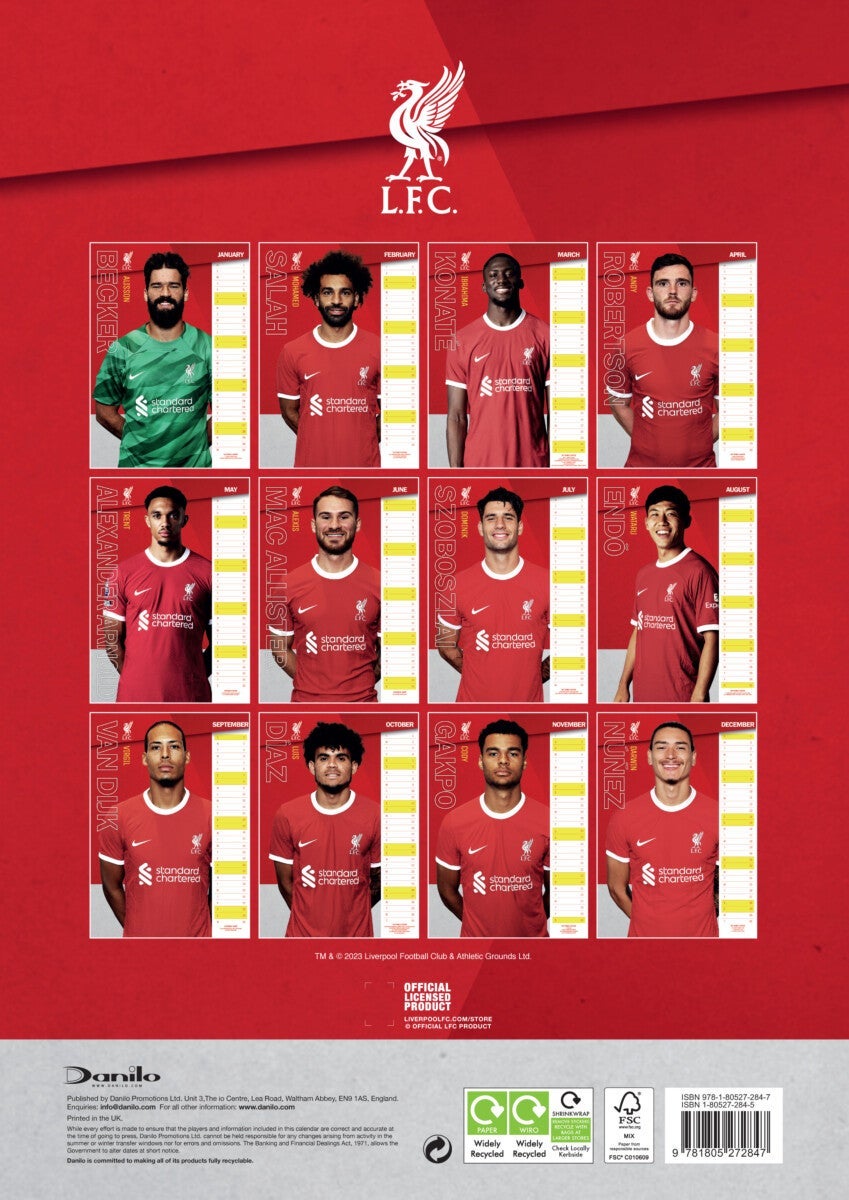 Kalender 2024 Liverpool A3