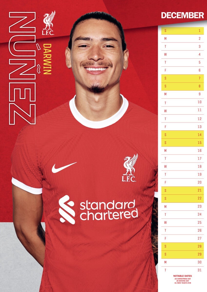 Kalender 2024 Liverpool A3