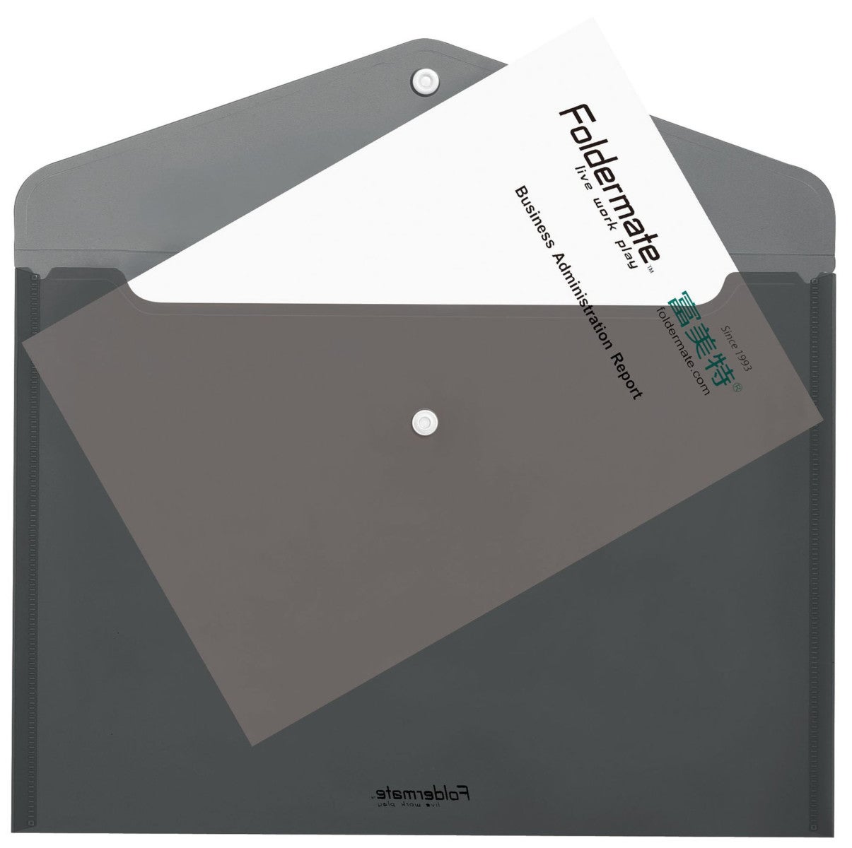 Dokumentmappe Foldermate PP A4 sort