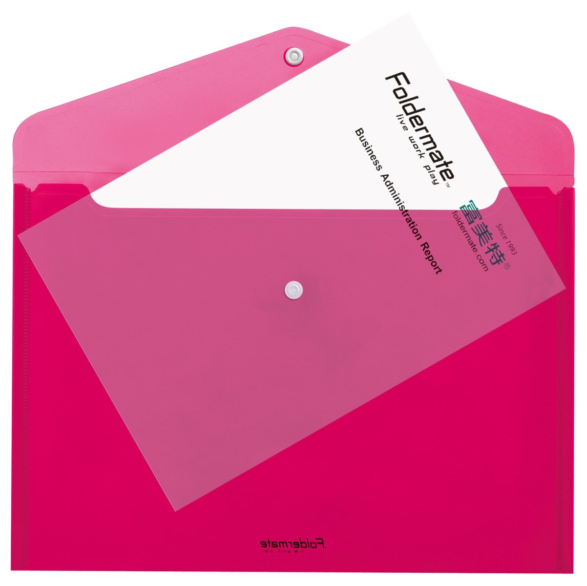 Dokumentmappe Foldermate PP A4 rosa
