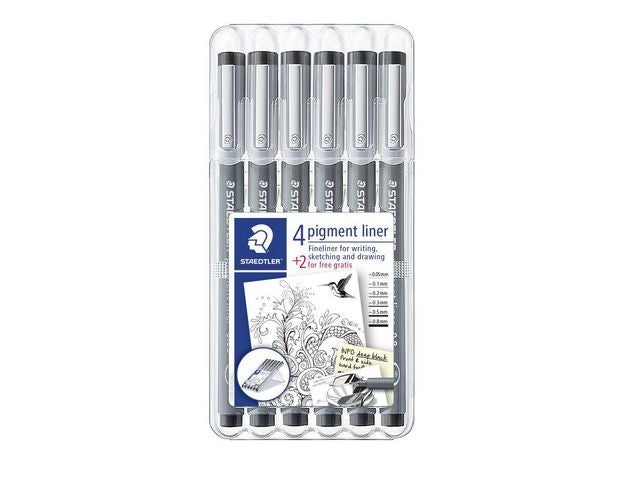 Fiberpenn Staedtler pigmentliner 308(6)