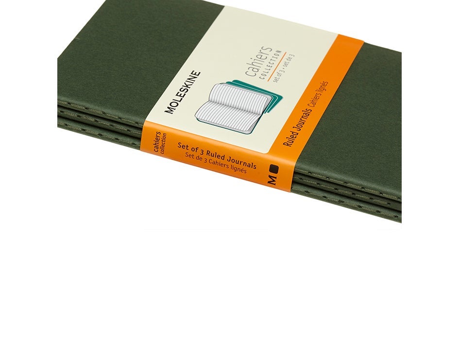 Moleskine Notatbok 3pk P Linjert Myrtle Green