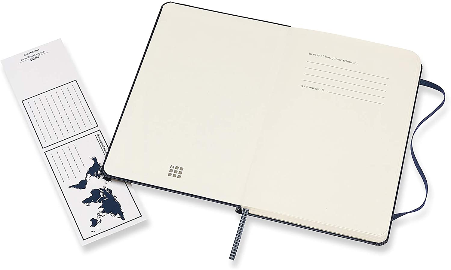 Moleskine Notatbok Hard M Blank Sapphire Blue