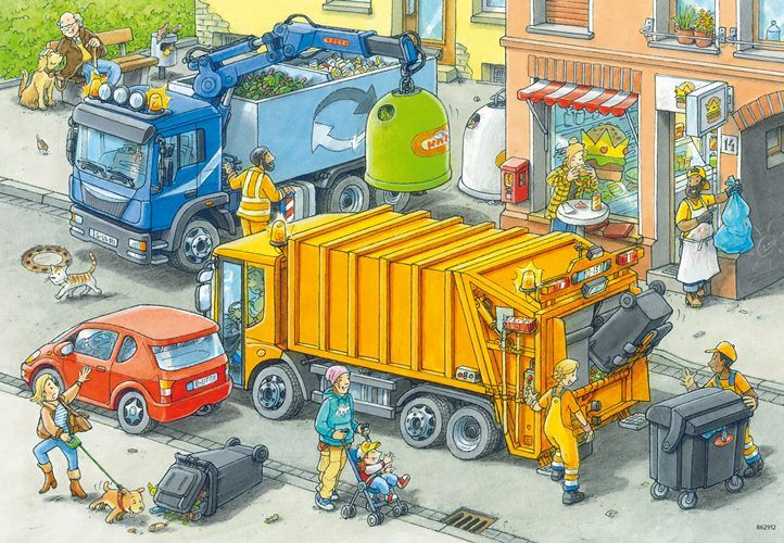 Puslespill 2X24 Ut Å Jobbe Ravensburger