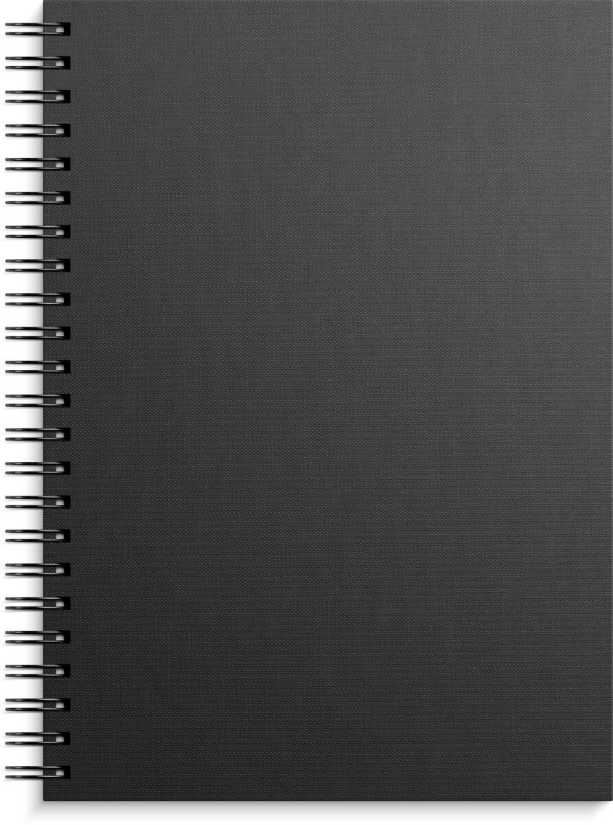 Spiralbok Grieg A4 100g 160s Linjer Sort