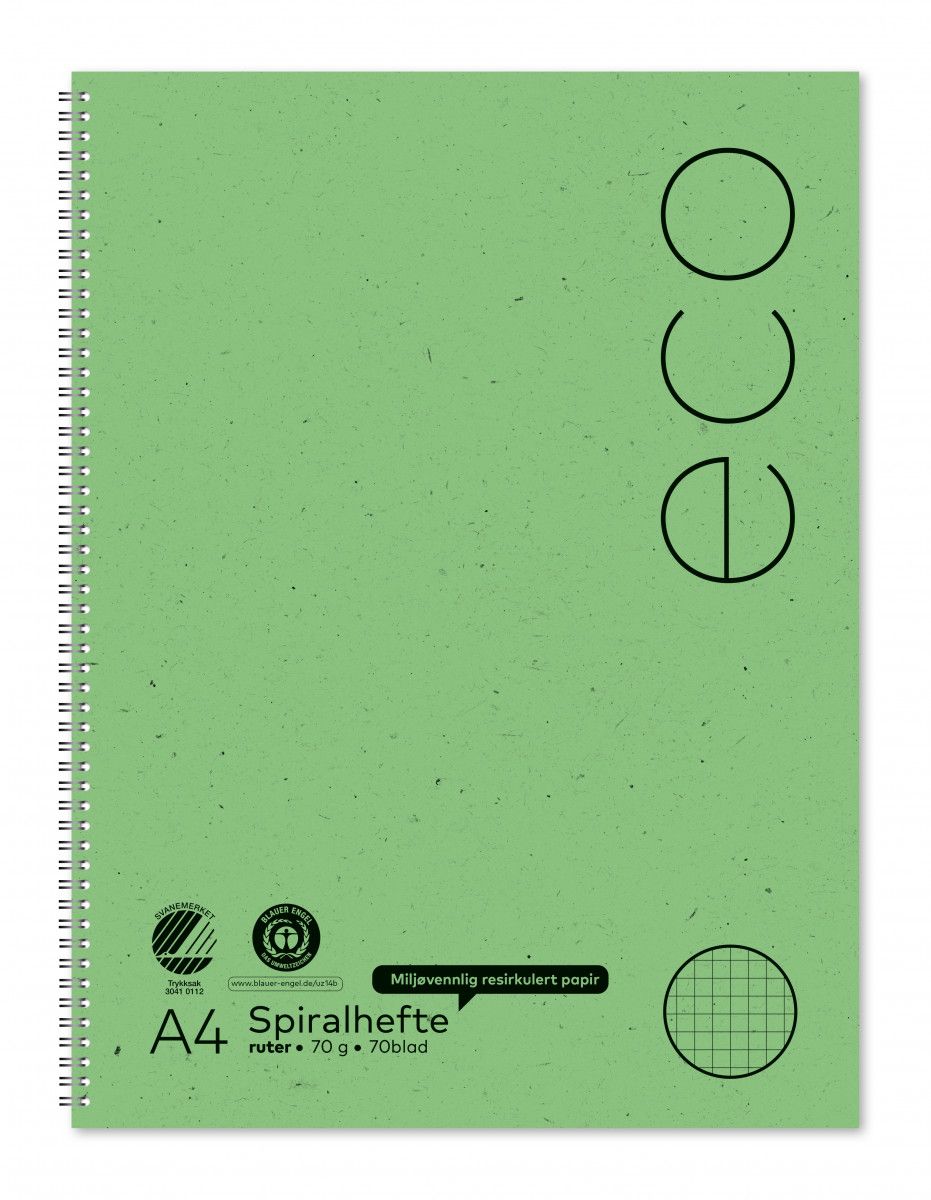 Spiralhefte Norli A4 70g 70bl ruter (5)