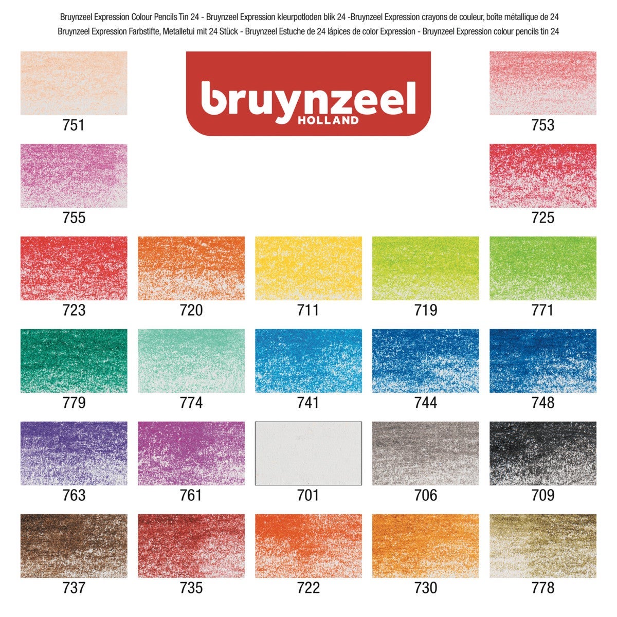 Fargeblyant Bruynzeel Sett 24Stk