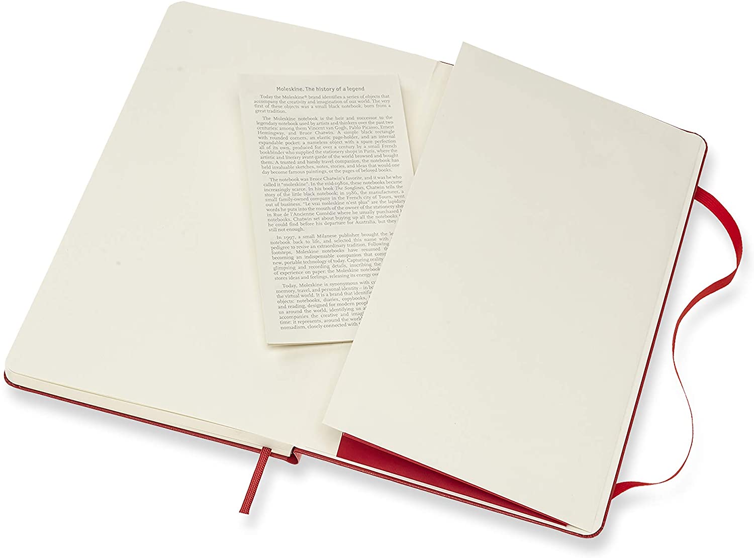 Notatbok Moleskine L Prikker Rød Hard