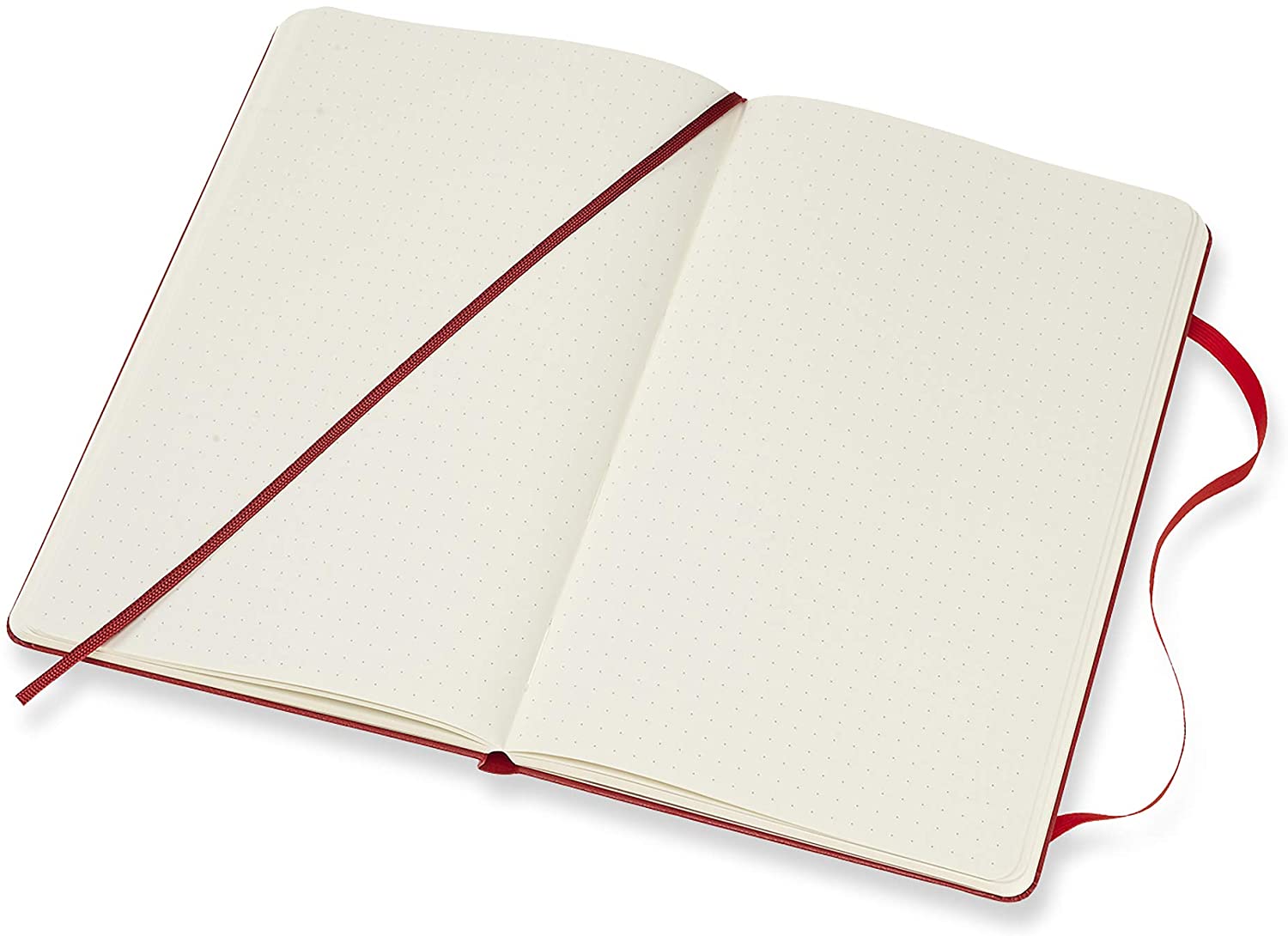 Notatbok Moleskine L Prikker Rød Hard