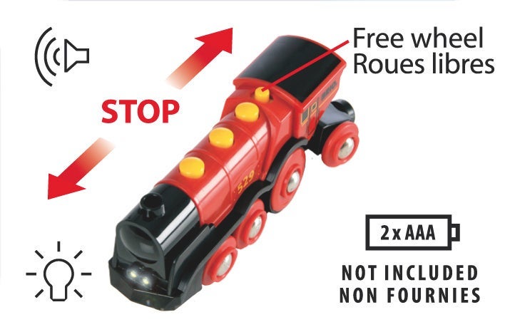 Brio Lok B/O Stort Rødt