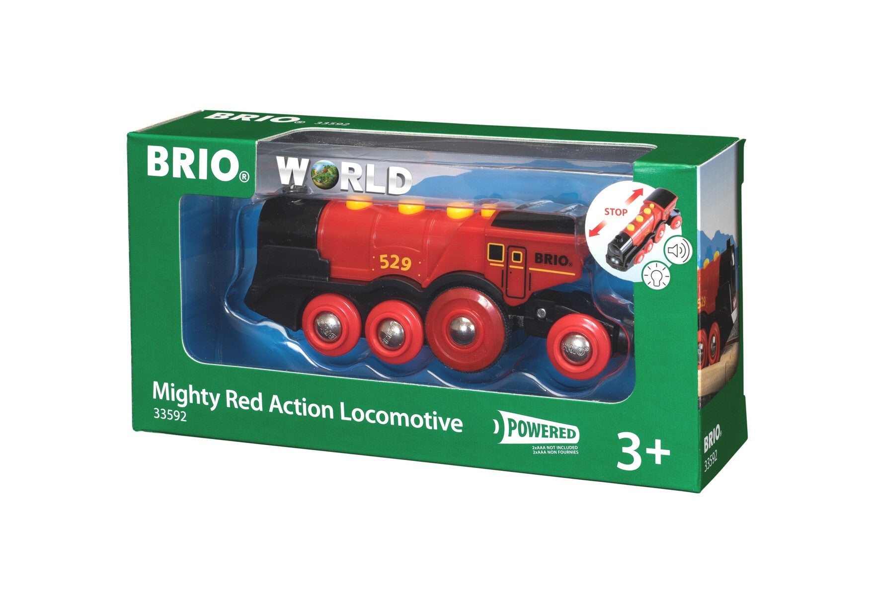 Brio Lok B/O Stort Rødt