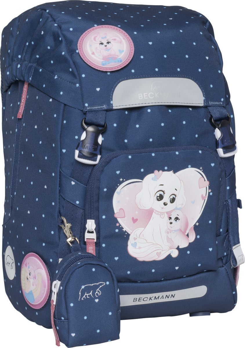 Skolesekk 1.kl Pet Friends Blue Classic 22L