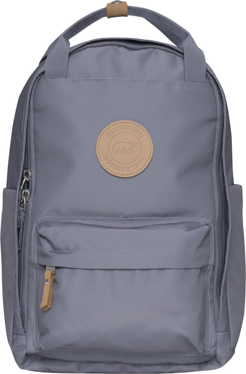 Skolesekk City Light Pale Steel Grey 20L Beckmann