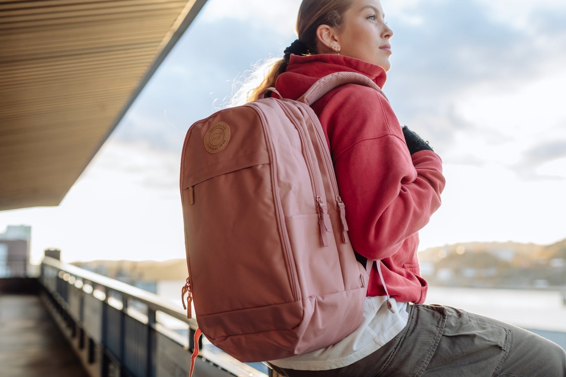 Skolesekk Urban Ash Rose 30L Beckmann