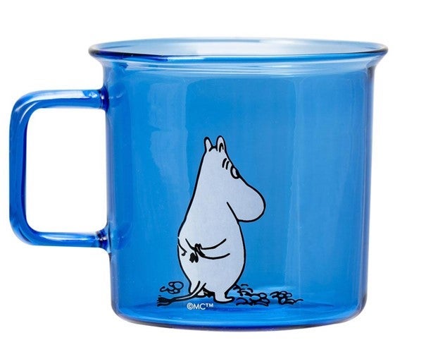 Kopp Glass Mummi 3,5 dl Blå