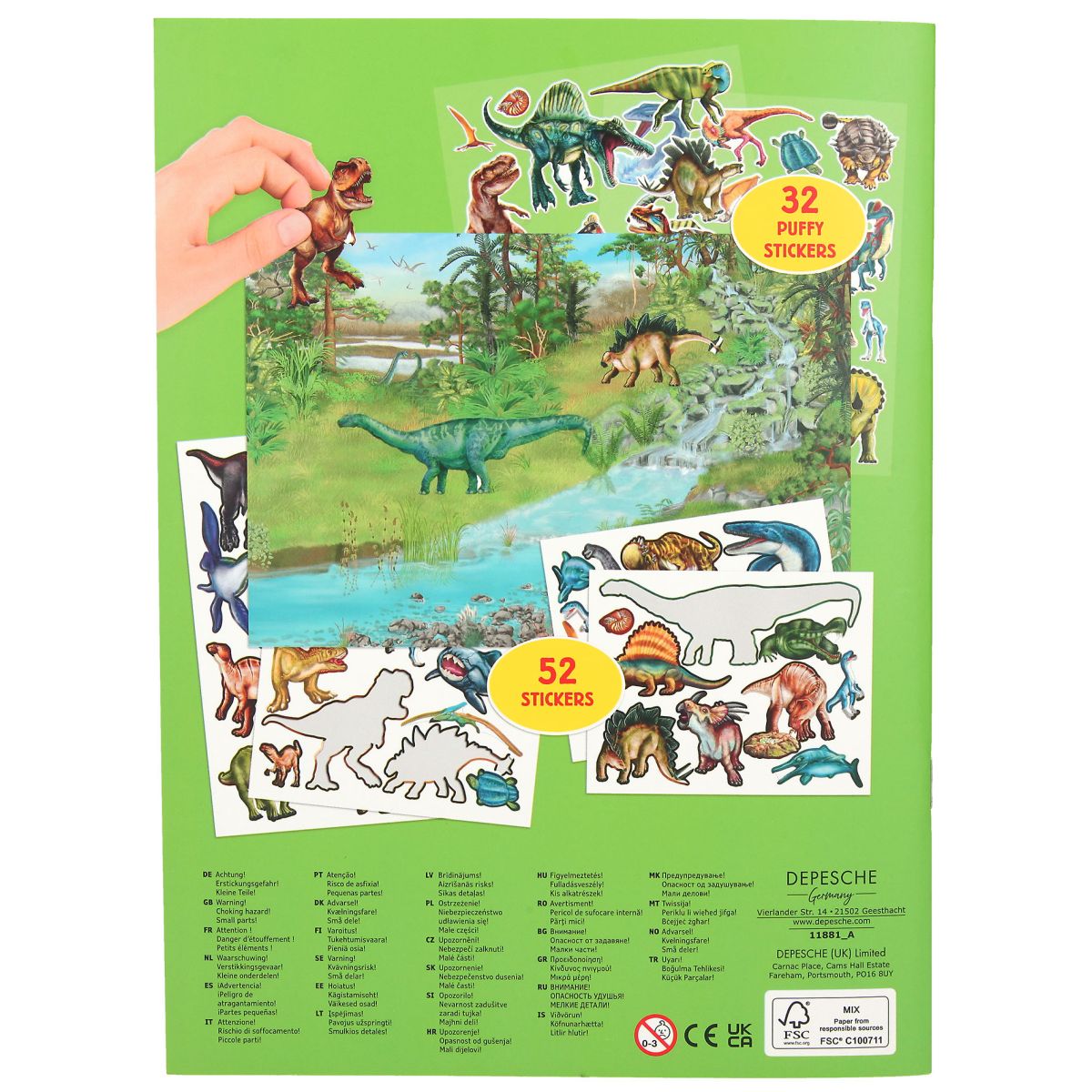 Aktivitetsbok Create Your Dino World