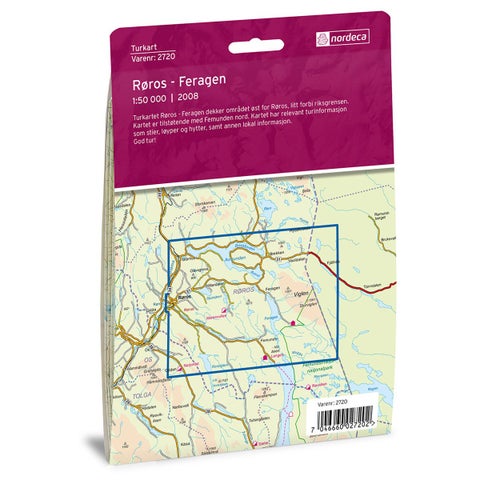 Røros Feragen - Turkart 1: 50 000