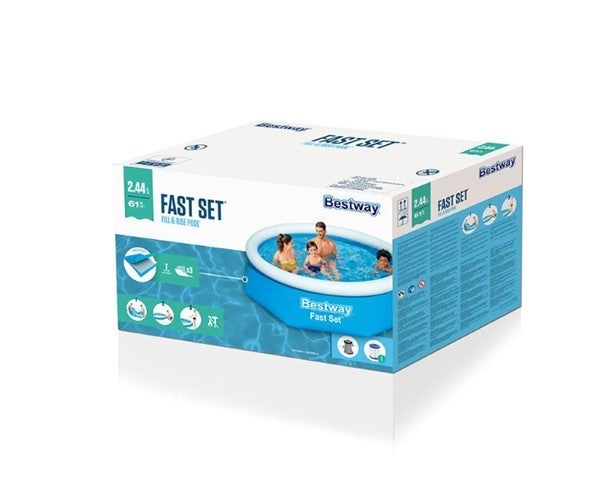 Basseng m/pumpe 244 x 61cm Bestway