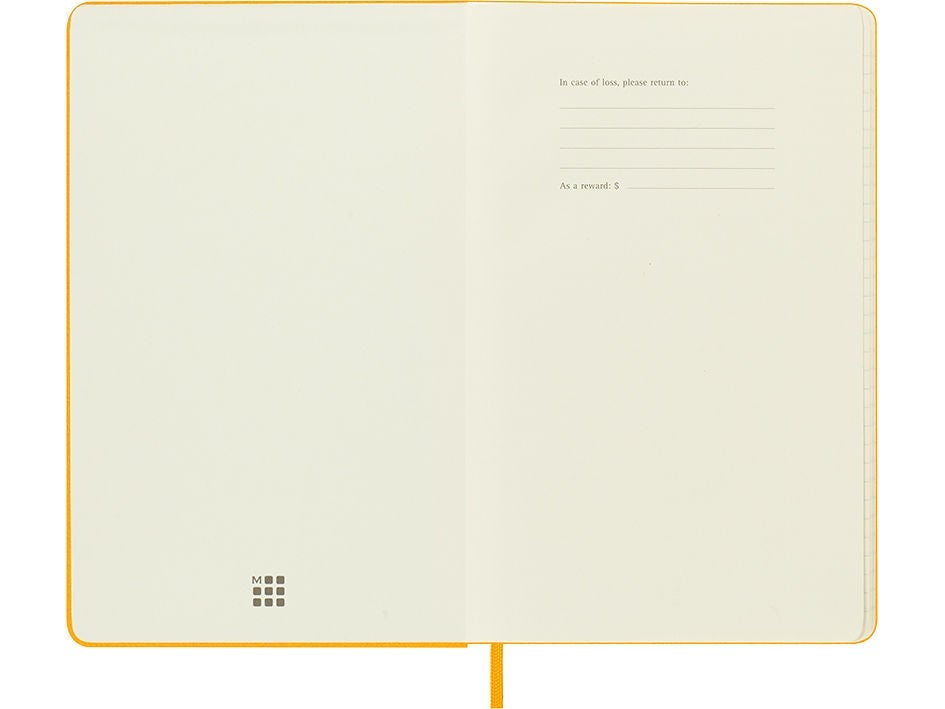 Notatbok Moleskine Orange Ylw Large Linjert
