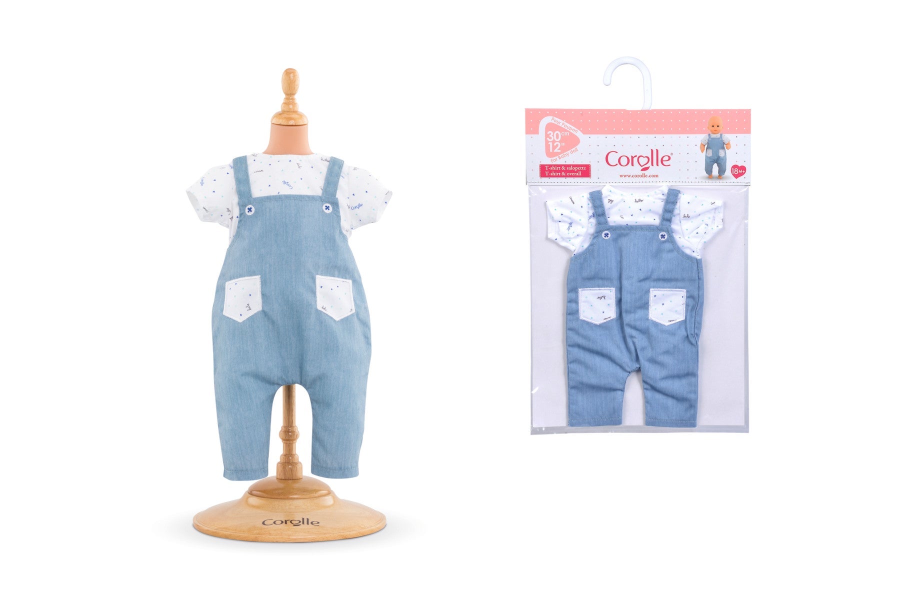 Dukke Corolle 30cm T-Shirt Overall