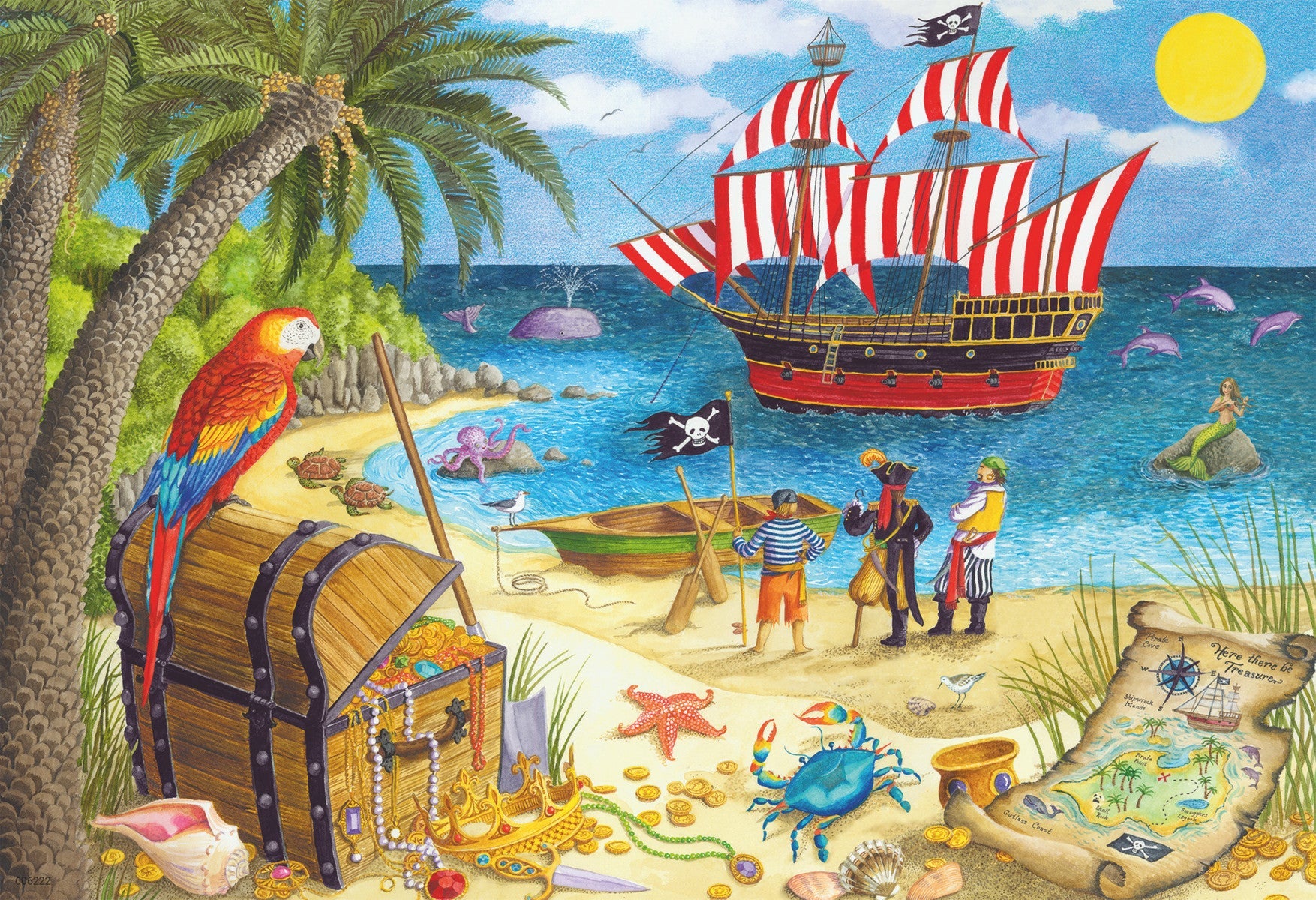 Puslespill 2x24 Pirater Og Havfruer Ravensburger