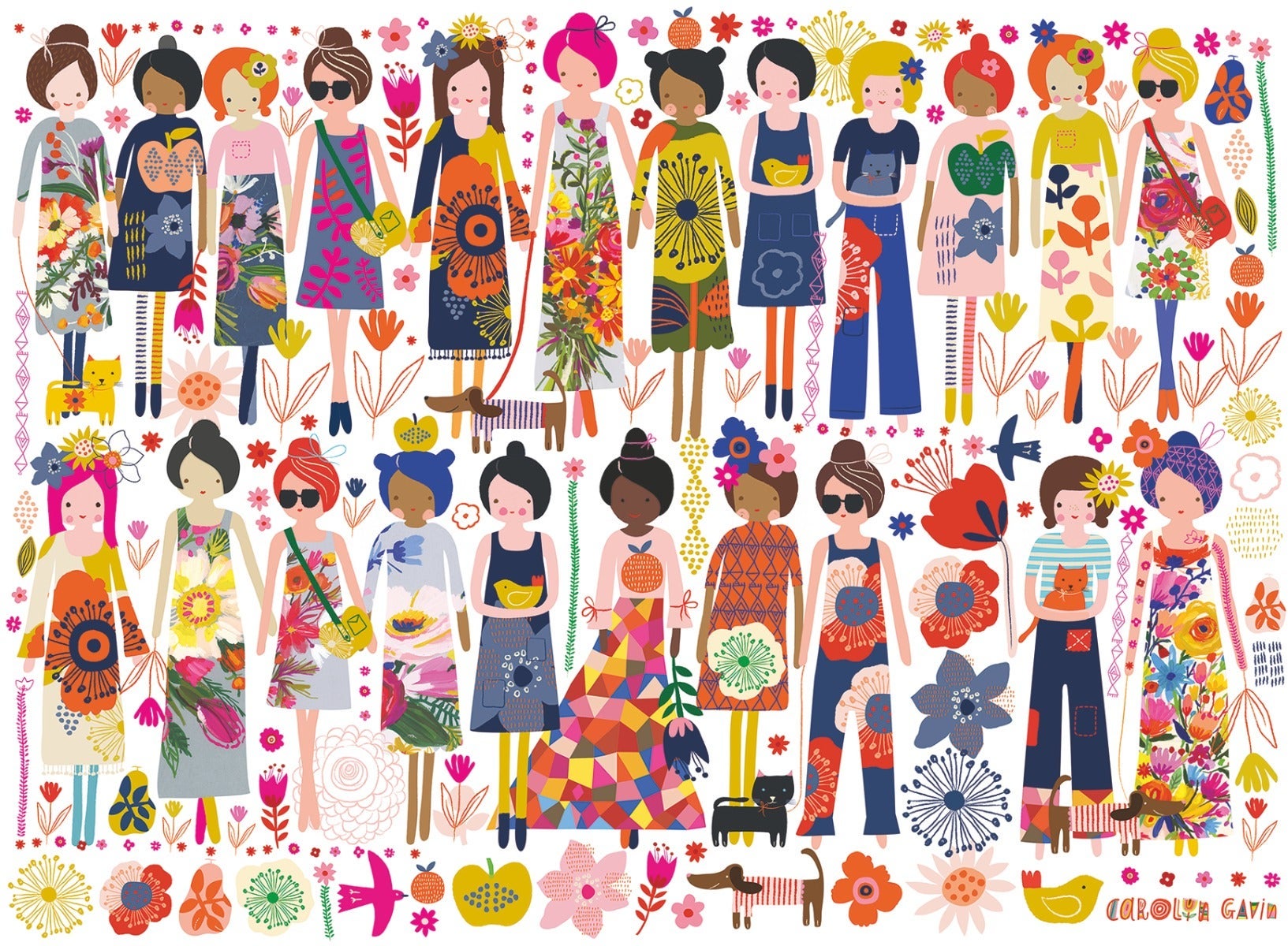 Puslespill 200 Blomster Og Venner Ravensburger