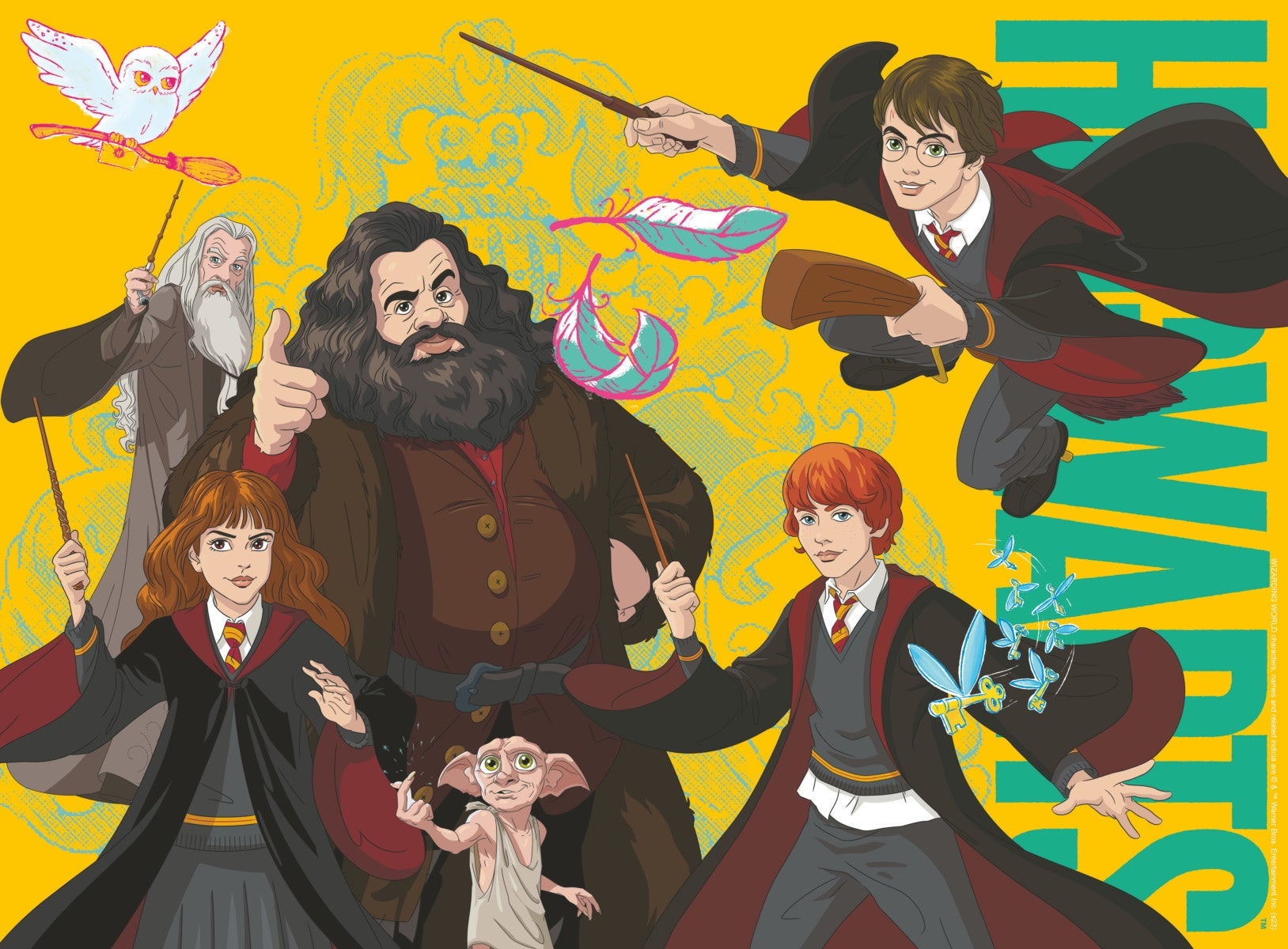 Puslespill 100 Harry Potter Med Venner Ravensburge