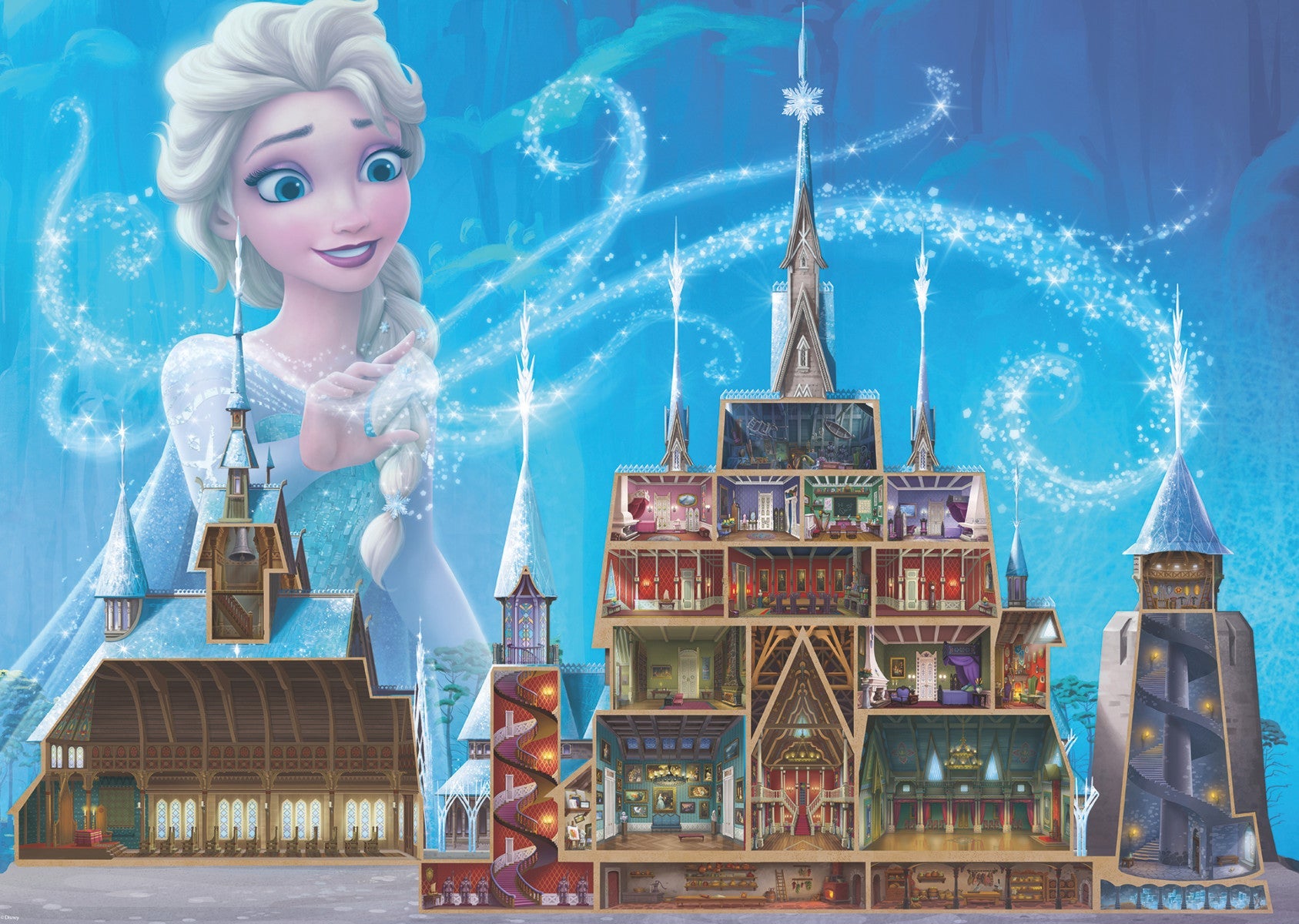 Puslespill 1000 Disney Elsa Ravensburger