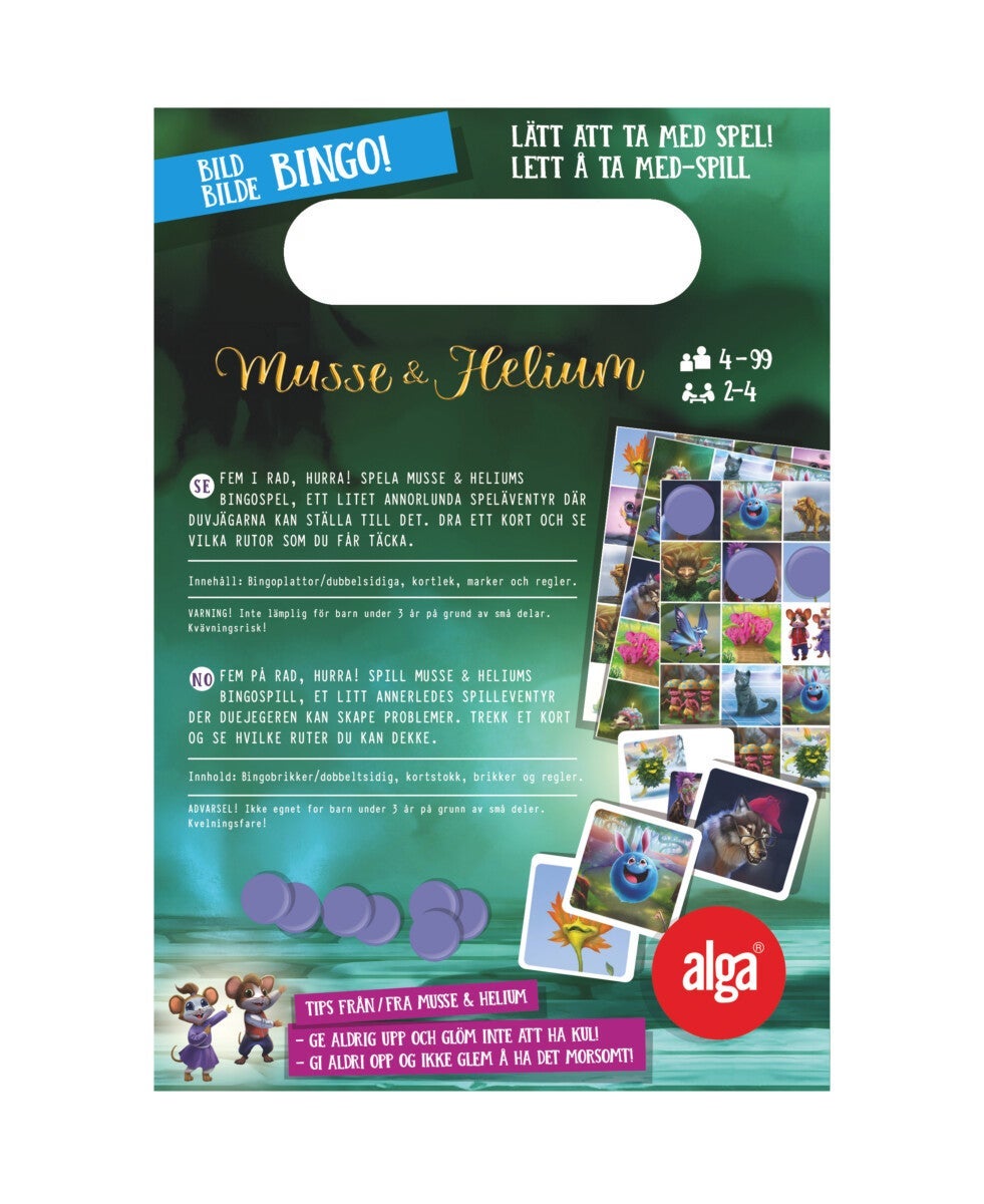 Spill Musse & Heliums Kortbingo