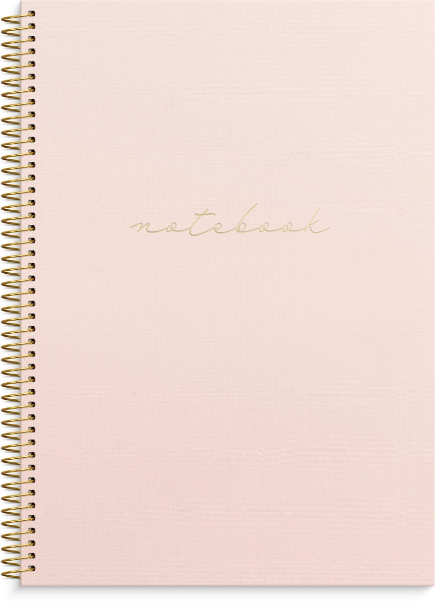 Notatbok m/spiral Burde A4 rosa