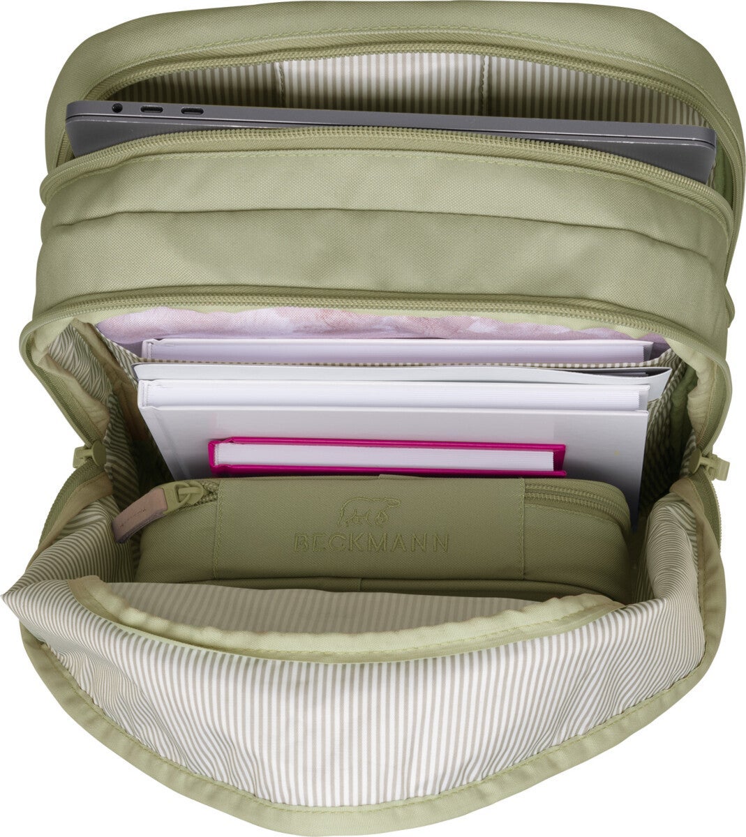 Skolesekk Urban Soft Green 30L Beckmann