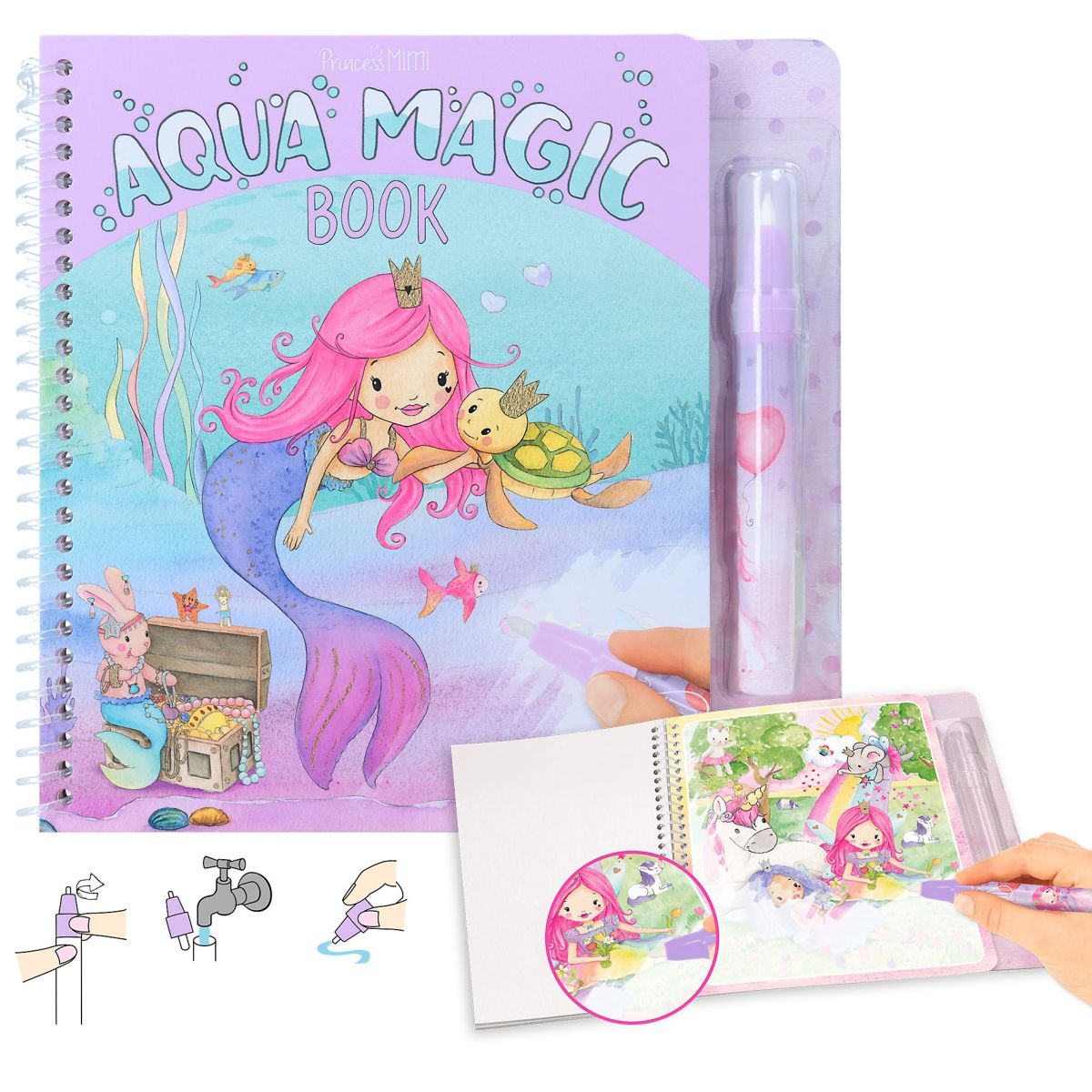 Aktivitetsbok Aqua Magic Princess Mimi