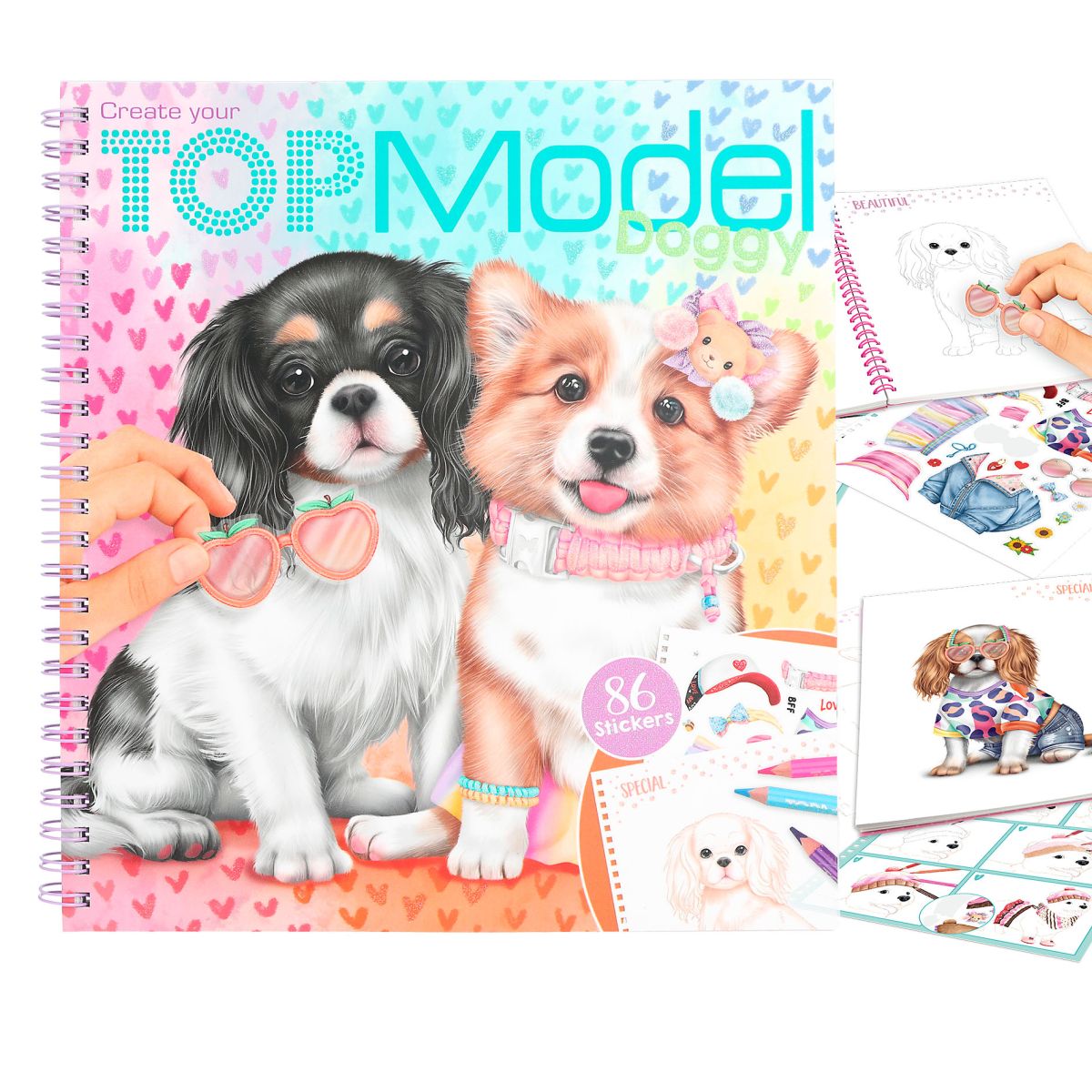 Aktivitetsbok Create Your Doggy Coloring Book Topm