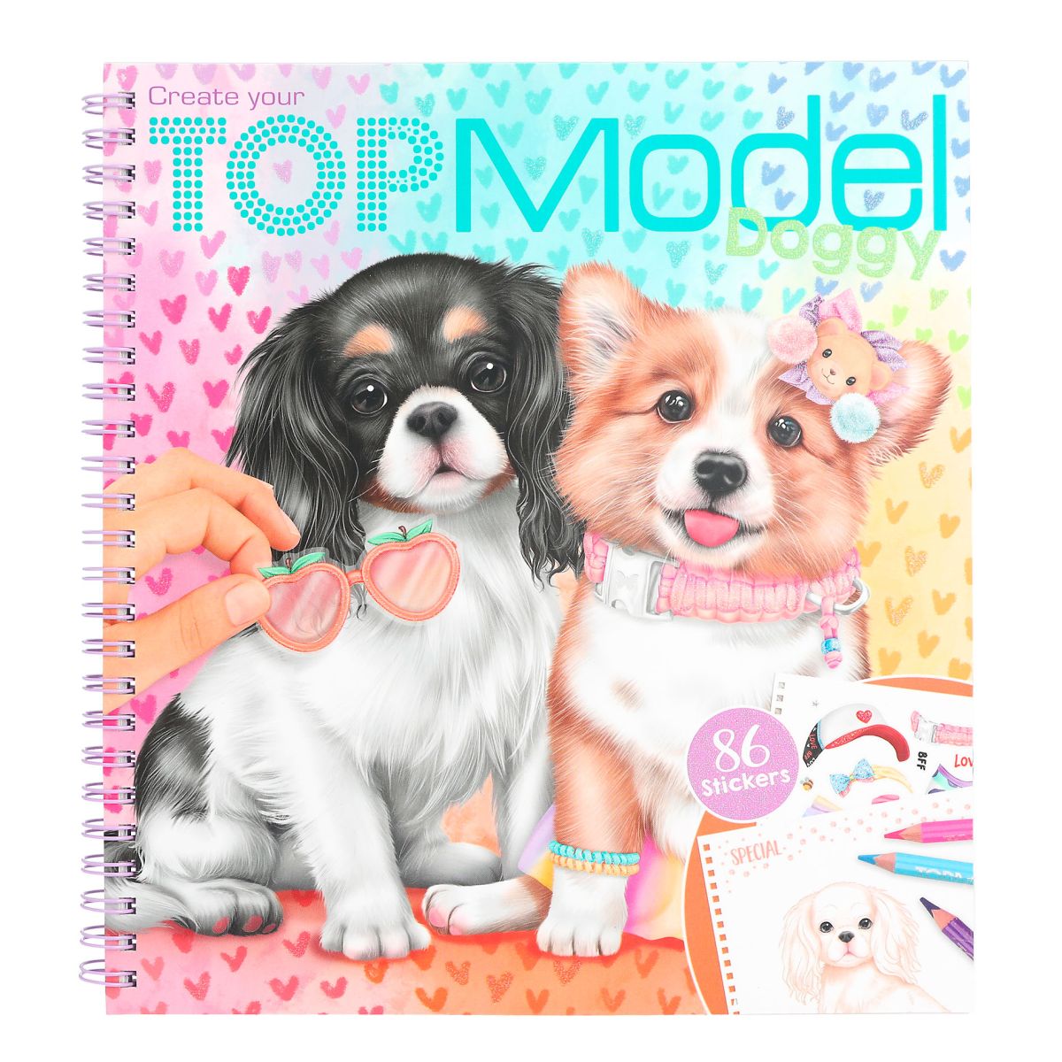 Aktivitetsbok Create Your Doggy Coloring Book Topm
