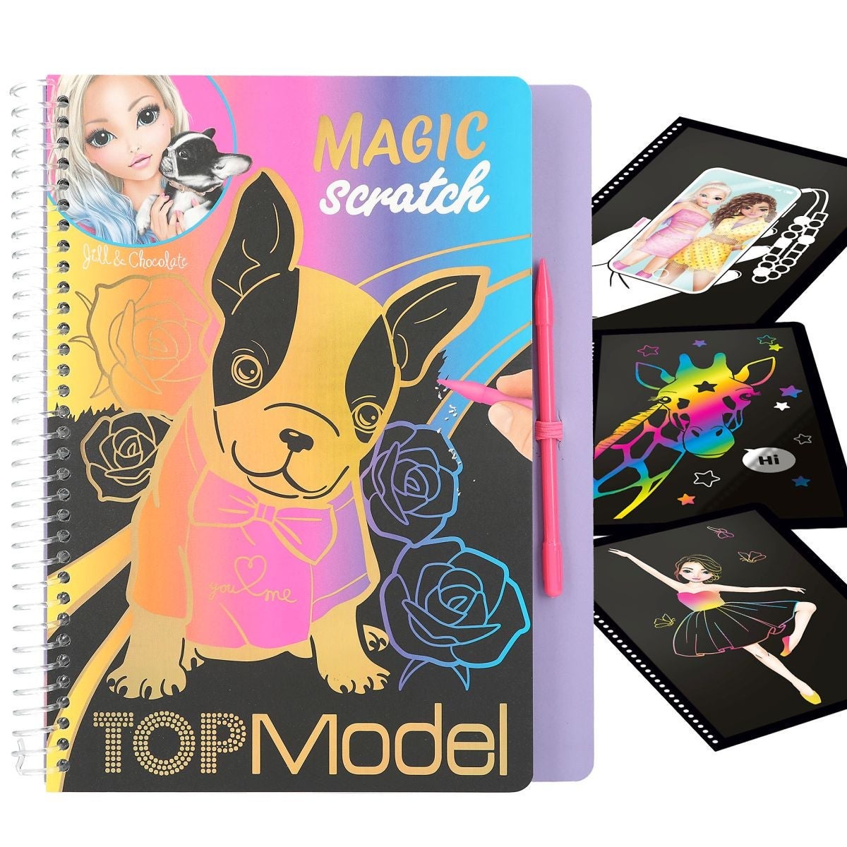 Aktivitetsbok Magic Scratch Topmodel