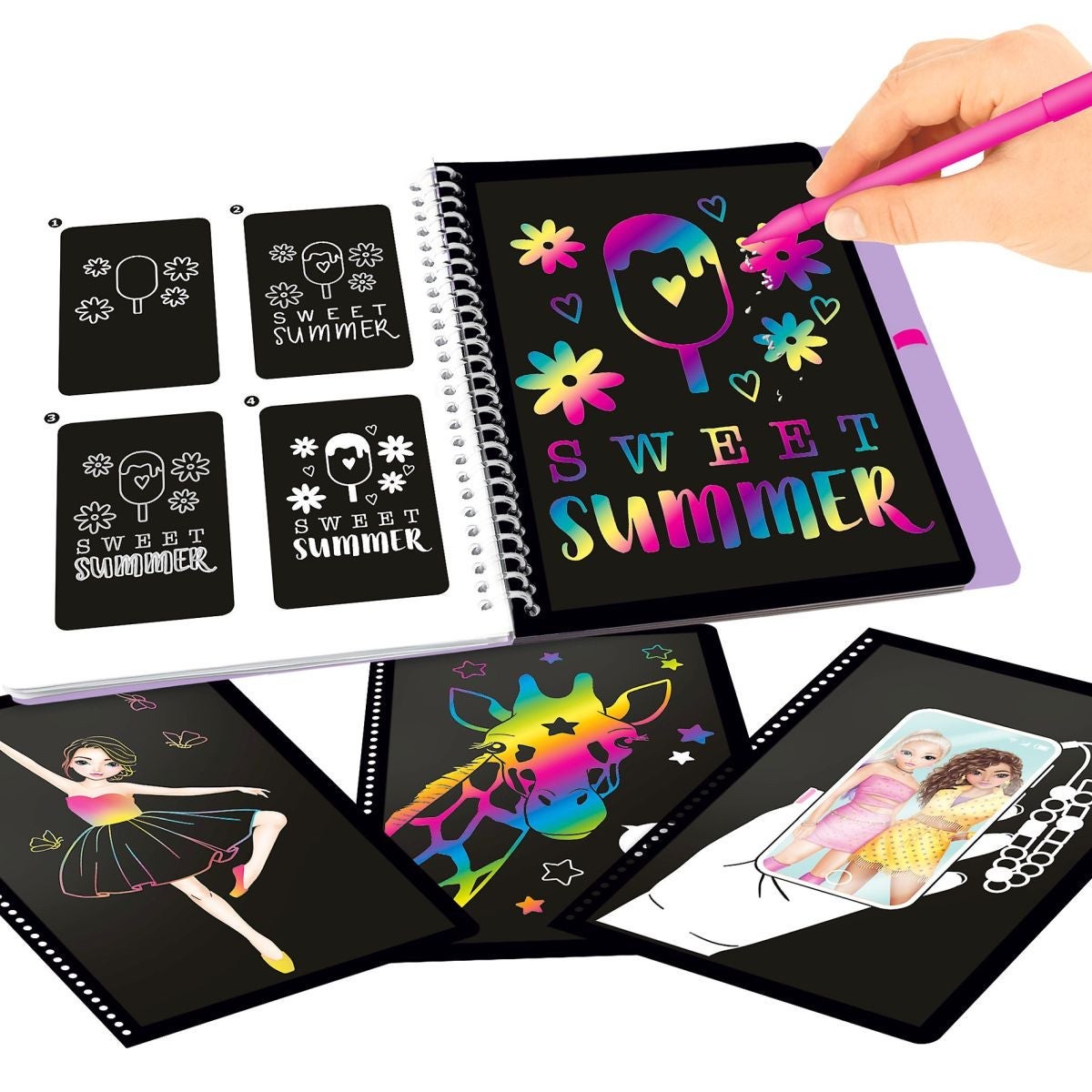 Aktivitetsbok Magic Scratch Topmodel