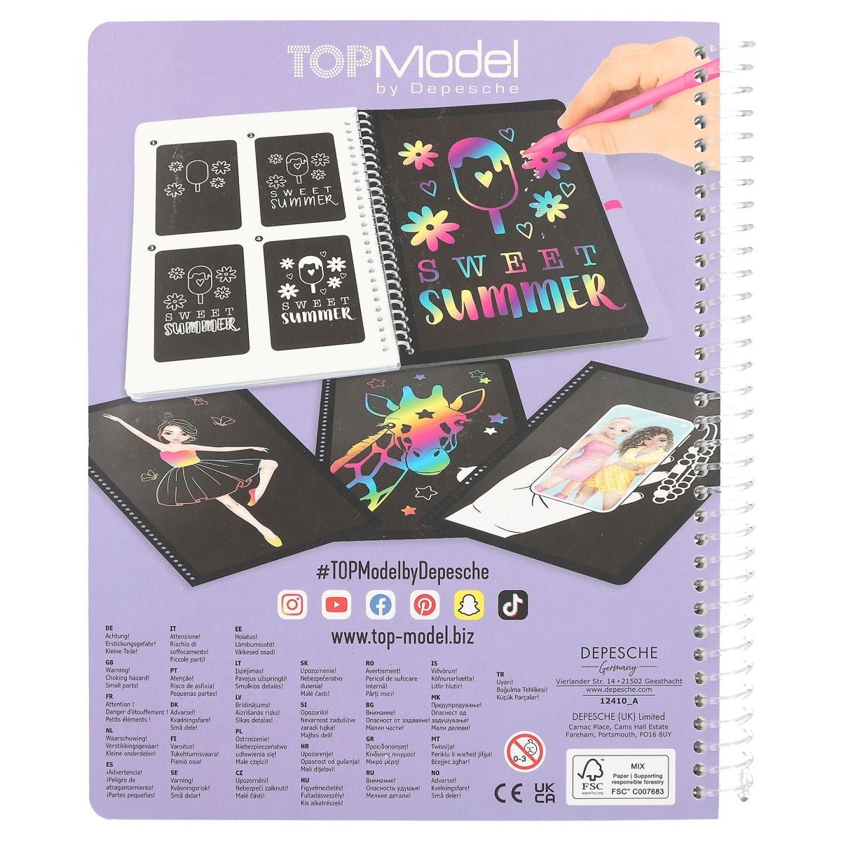 Aktivitetsbok Magic Scratch Topmodel