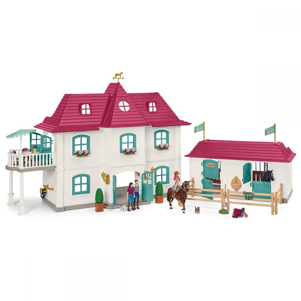 Schleich hus og stall