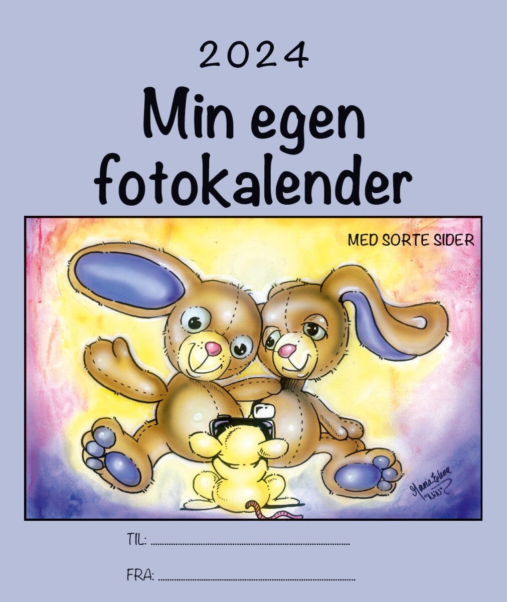 Kalender 2024 Foto Sort Innside 21x25cm