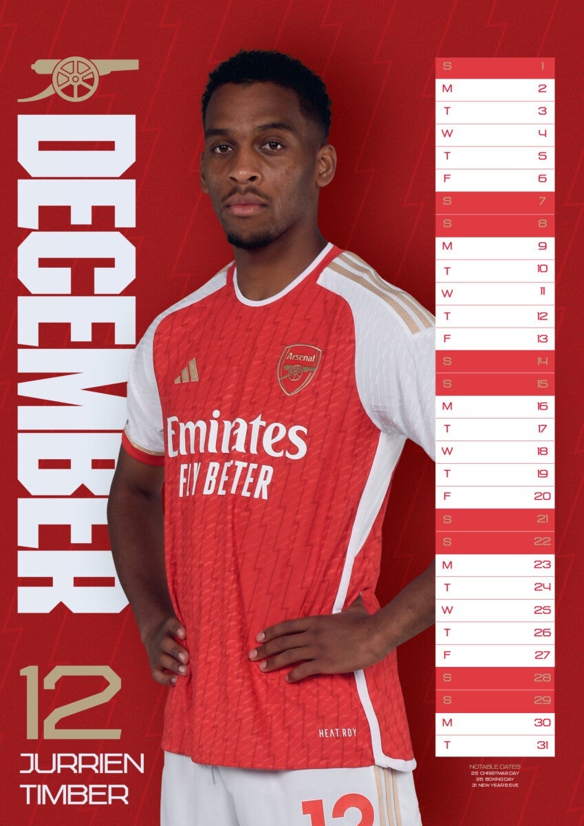 Kalender 2024 Arsenal A3
