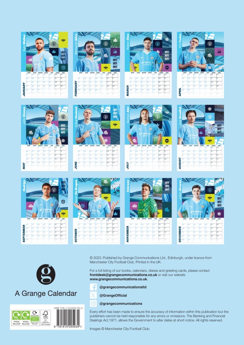 Kalender 2024 Manchester City A3