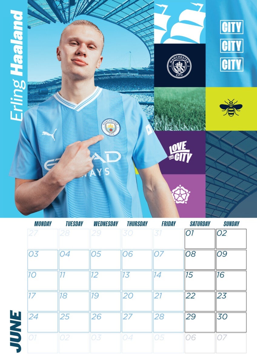 Kalender 2024 Manchester City A3