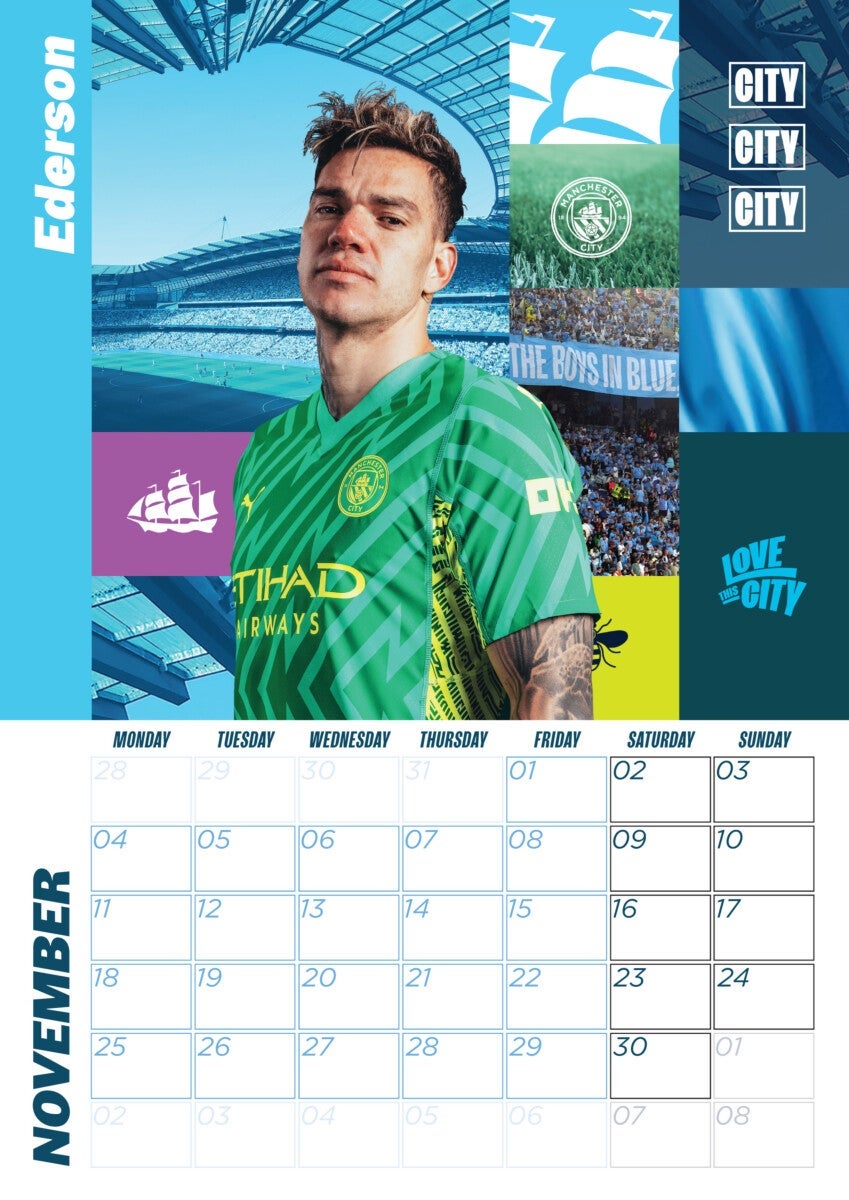 Kalender 2024 Manchester City A3