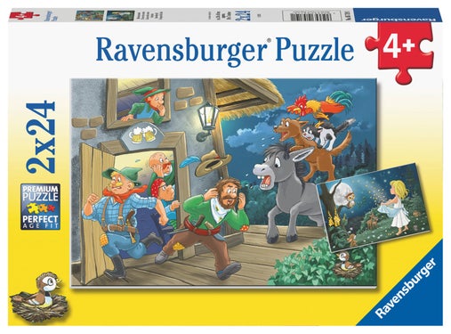 Puslespill 2x24 Eventyr Ravensburger