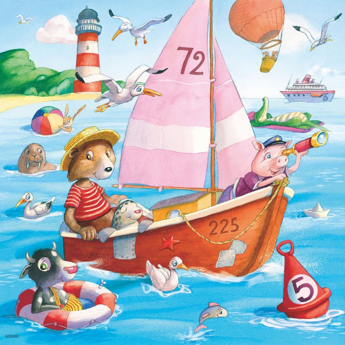 Puslespill 3x49 Watercraft Ravensburger
