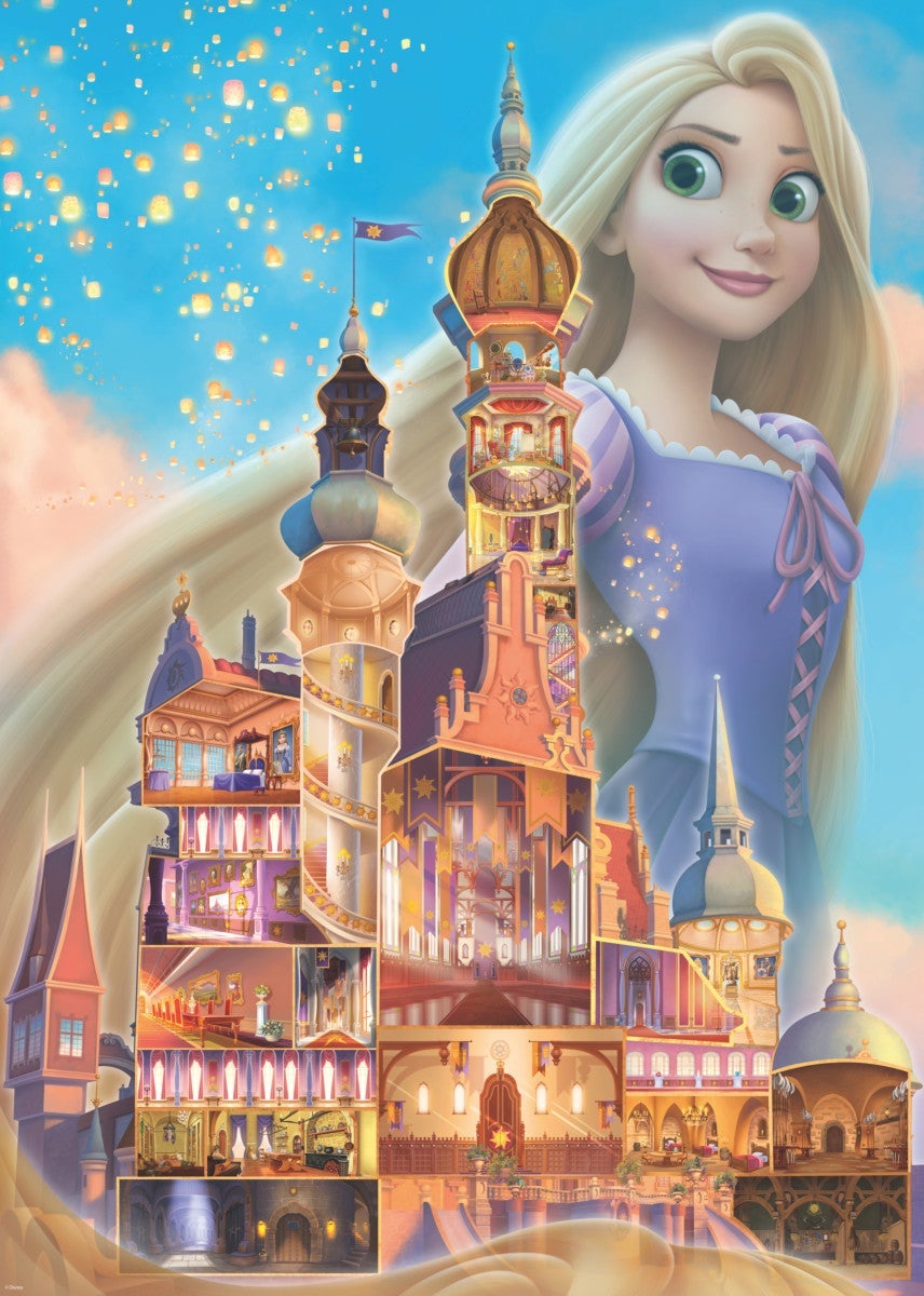 Puslespill 1000 Disney Rapunzel Slott Ravensburger