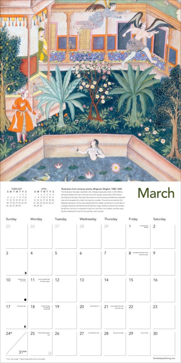 Kalender 2024 Moghul Art 30x30cm