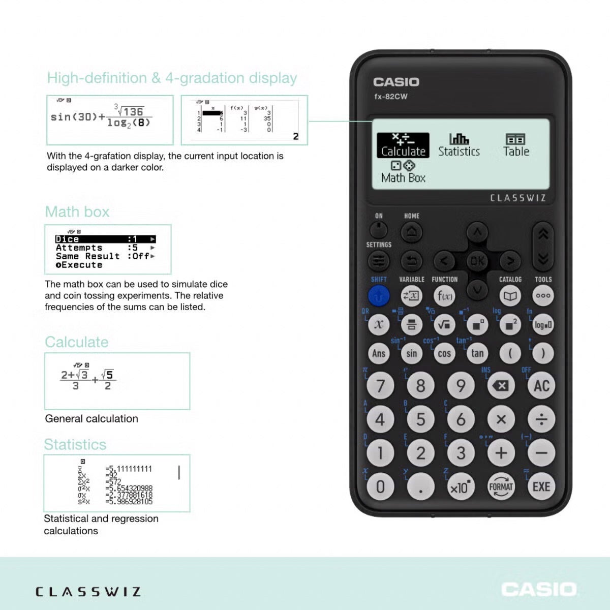 Kalkulator Casio FX-82CW