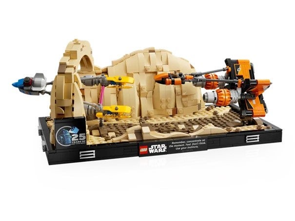 Lego Diorama med Mos Espa-podrace 75380