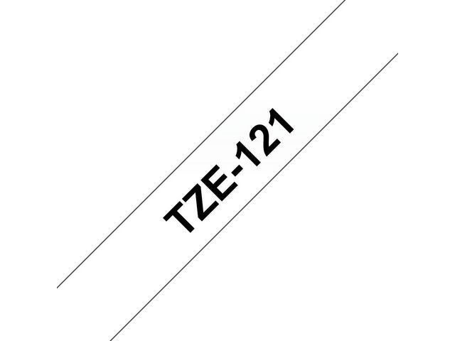 Tape Brother TZe-121 9mmx8m sort/klar